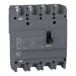 EZC250N4100 - circuit breaker Easypact EZC250N - TMD - 100 A - 4 poles 3d Schneider Electric