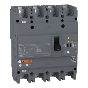 EZCV250H4063 - circuit breaker Easypact EZCV250H - TMD - 63 A - 4 poles 3d Schneider Electric