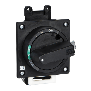 EZEROTDS - Rotary handle - for EZC250,EZCV250 - black handle black front plate - direct mtg Schneider Electric