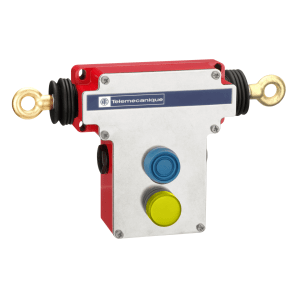 XY2CEDA296 - Dual emergency stop rope pull switch, Telemecanique Emergency stop rope pull switches XY2C, e 2x(1NC+1NO), Pg13.5, boot. pb, pilot light Telemecanique Sensors