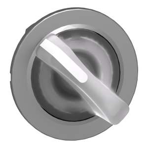ZB4FK1213 - Head for illuminated selector switch, Harmony XB4, flush mounted white illum 2 position stay put Schneider Electric