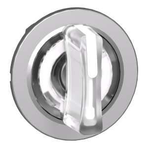 ZB4FK1313 - Head for illuminated selector switch, Harmony XB4, flush mounted white illum 3 position stay put Schneider Electric