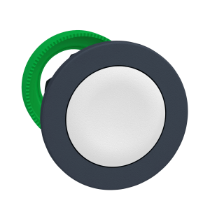 ZB5FA1 - Harmony XB5, Flush mounted push button head, plastic, white, Ø30, spring return, unmarked Schneider Electric