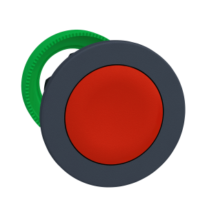 ZB5FA4 - Harmony XB5, Flush mounted push button head, plastic, red, Ø30, spring return, unmarked Schneider Electric