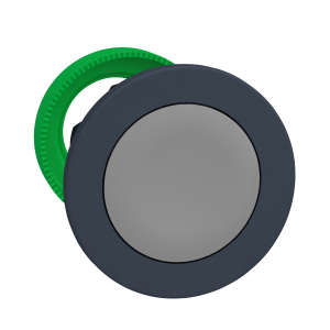 ZB5FA8 - Head for non illuminated push button, Harmony XB5, XB4, flush mounted grey flush caps pushbutton Schneider Electric