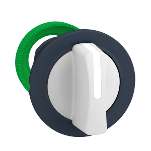 ZB5FD801 - Head for selector switch, Harmony XB5, flush mounted white 3 pos return right to center Schneider Electric