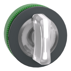 ZB5FK1313 - Head for illuminated selector switch, Harmony XB5, flush mounted white 3 pos stay put Schneider Electric