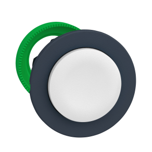 ZB5FL1 - Head for non illuminated push button, Harmony XB5, XB4, flush mounted white projecting pushbutton Schneider Electric