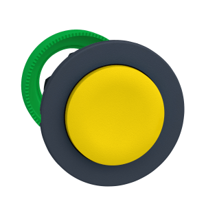 ZB5FL5 - Head for non illuminated push button, Harmony XB5, flush mounted yellow projecting pushbutton Schneider Electric