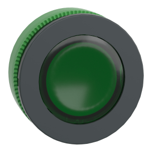 ZB5FW333 - Head for illuminated push button, Harmony XB5, flush mounted green flush caps pushbutton integral led Schneider Electric