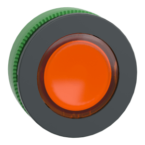 ZB5FW353 - Head for illuminated push button, Harmony XB5, flush mounted orange flush caps pushbutton integral led Schneider Electric