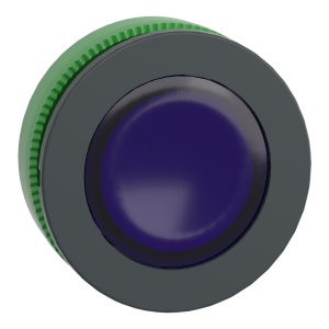 ZB5FW363 - Head for illuminated push button, Harmony XB5, flush mounted blue flush caps pushbutton integral led Schneider Electric