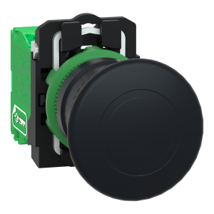 ZB5RTC2 - Harmony XB5, Wireless and batteryless mushroom head Ø40, plastic, black, Ø22, spring return with transmitter Schneider Electric