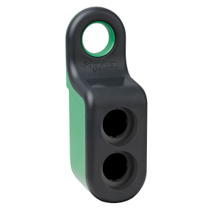 ZBRM22 - Harmony XB5R, Empty handy box for mobile use, plastic, green, 2 cut-outs Schneider Electric