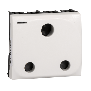ZZA_3015ASWLEDWE - 16 Amp standard auto-socket module - white LED Schneider Electric