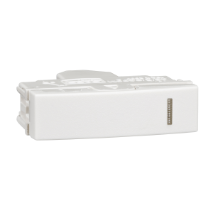 ZZA_40/1/2A0.5MWE - Half standard single pole,1way switch module (half module wide) - white Schneider Electric